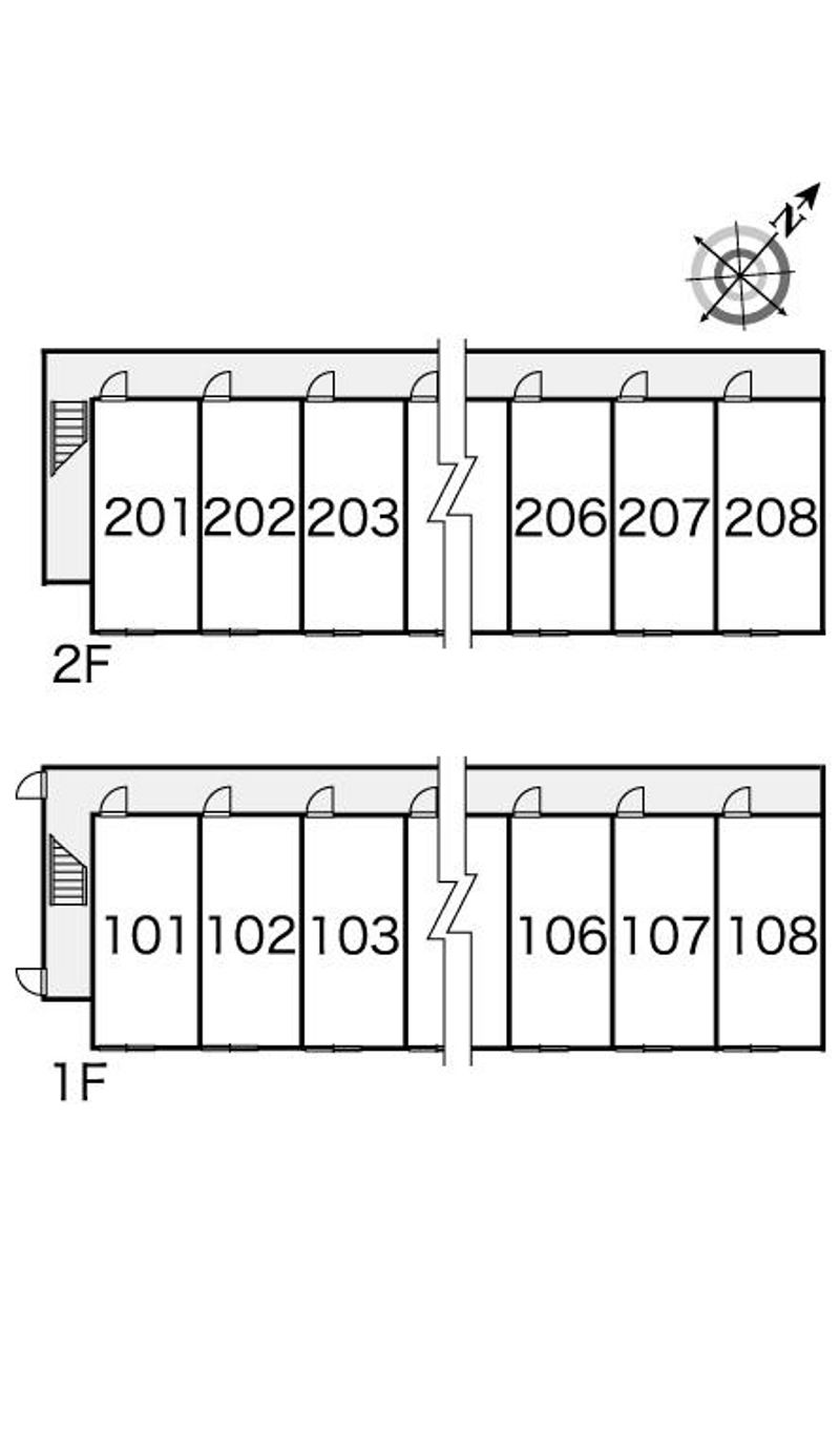 レオパレスグリーン東室蘭 間取配置図