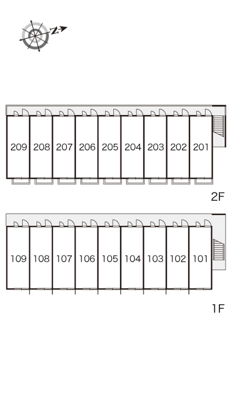 レオパレスソフィア　Ⅱ 間取り配置図