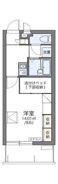 レオパレスＫＭティーダⅡ 間取り図