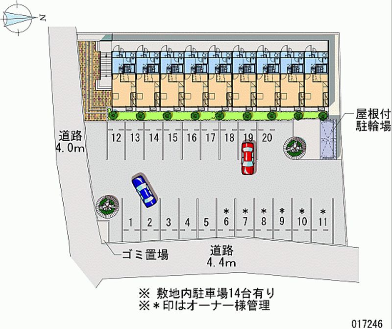 レオパレスアツモリ 月極駐車場