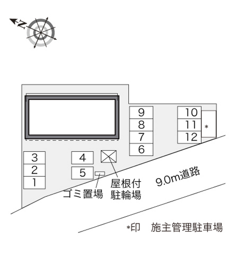 レオパレスＳｅａ　Ｄｒａｇｏｎ 配置図