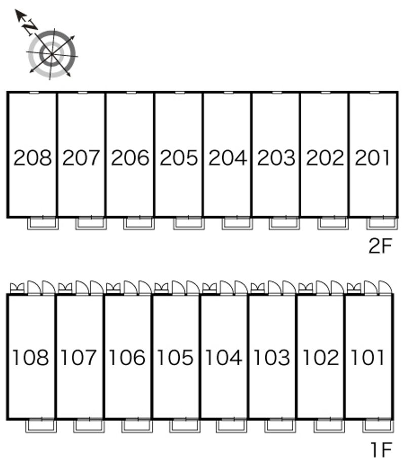 レオパレス椿 間取り配置図