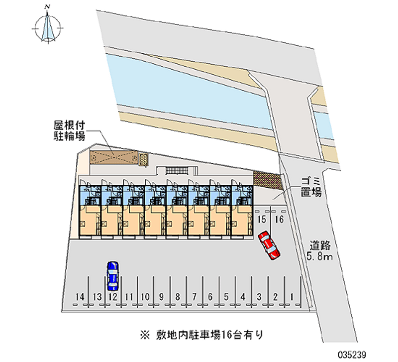 レオパレスファーストＫ 月極駐車場