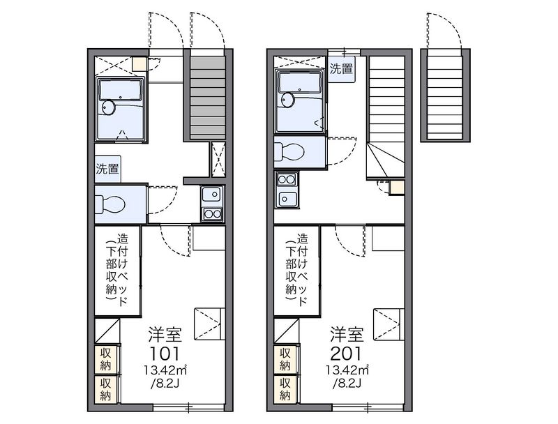 レオパレスユニコム 間取図