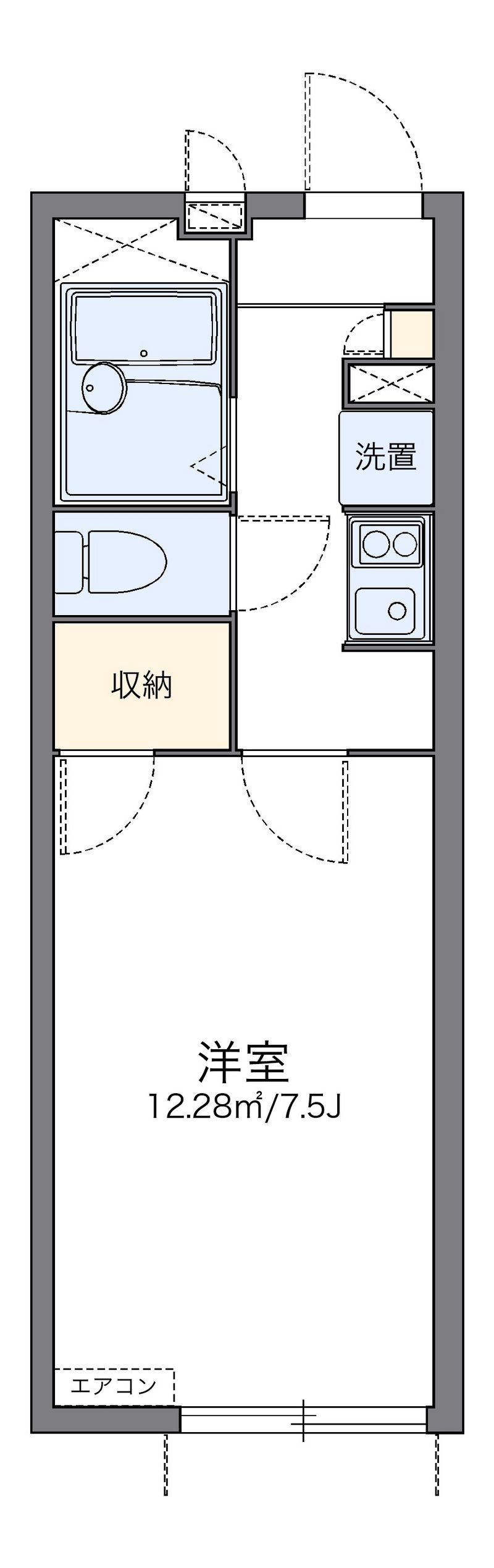 レオパレスアムールⅡ 間取図