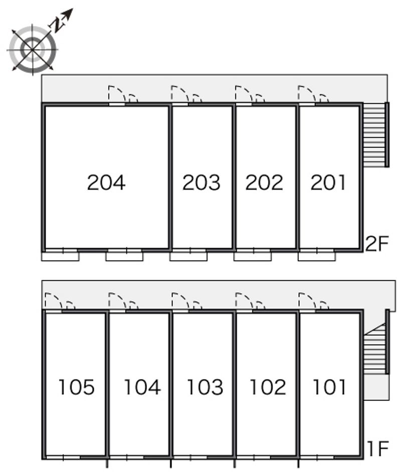 レオパレスやちよ 間取り配置図