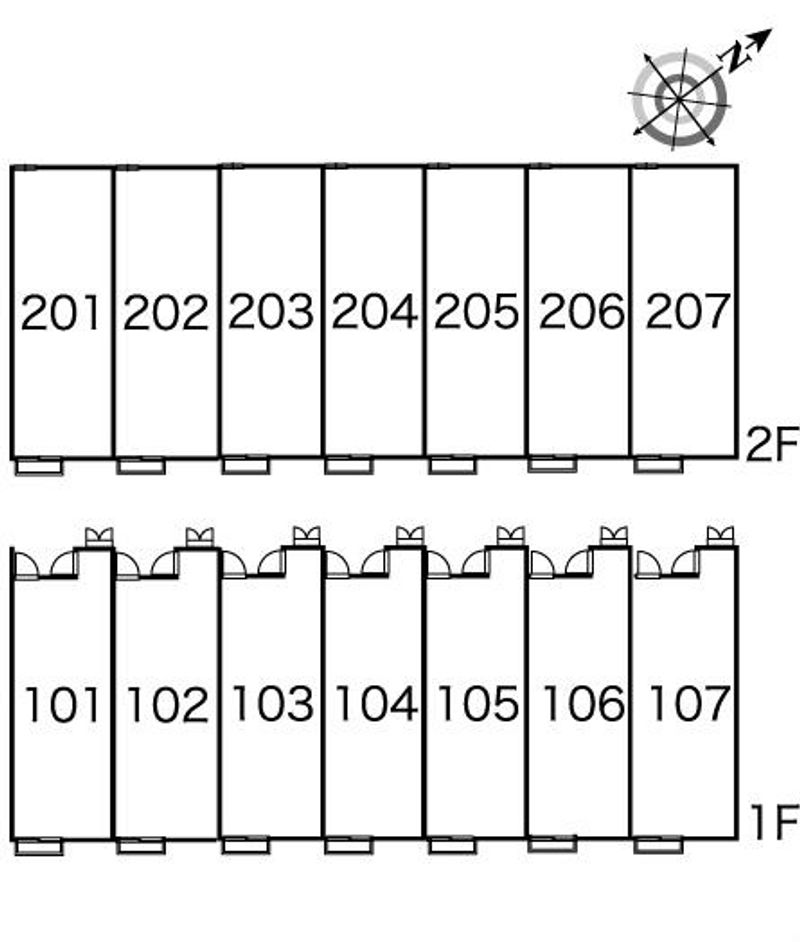 レオパレスシンフォニー 間取配置図