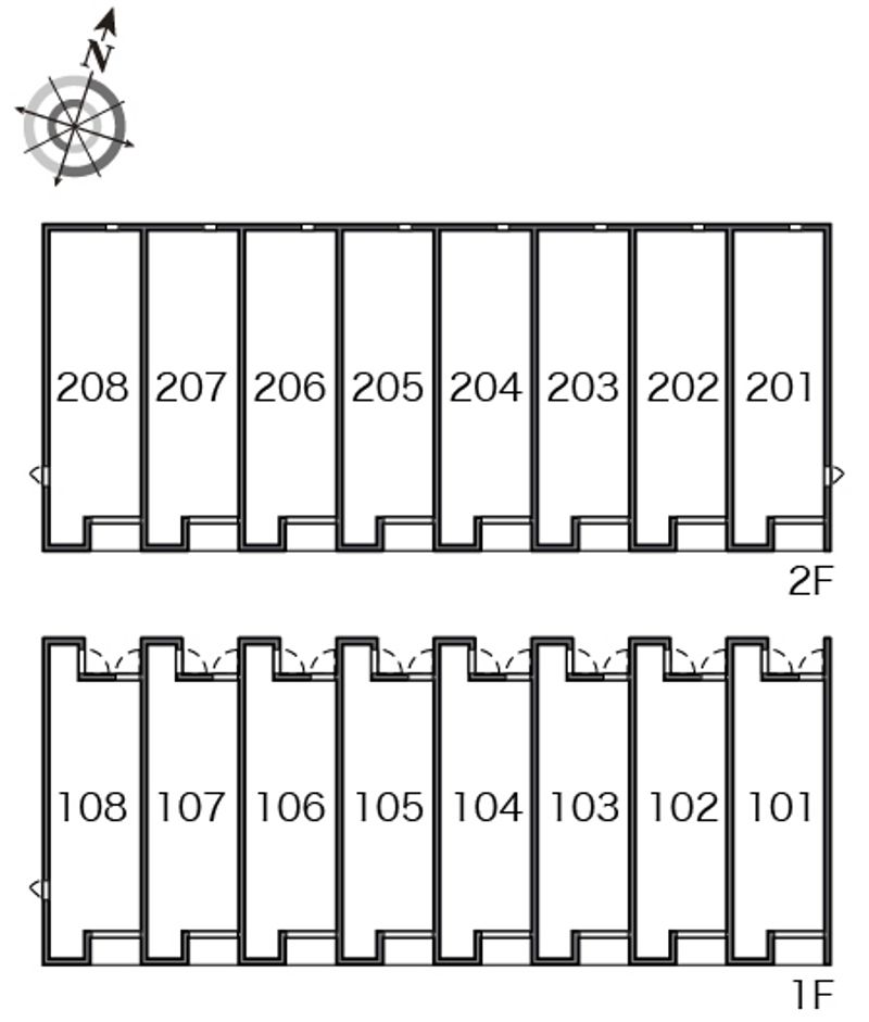 レオネクスト伊料東 間取配置図