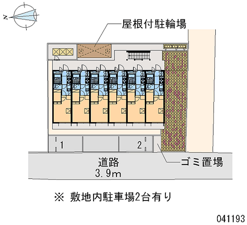 レオパレス雄新ひまわり 区画図