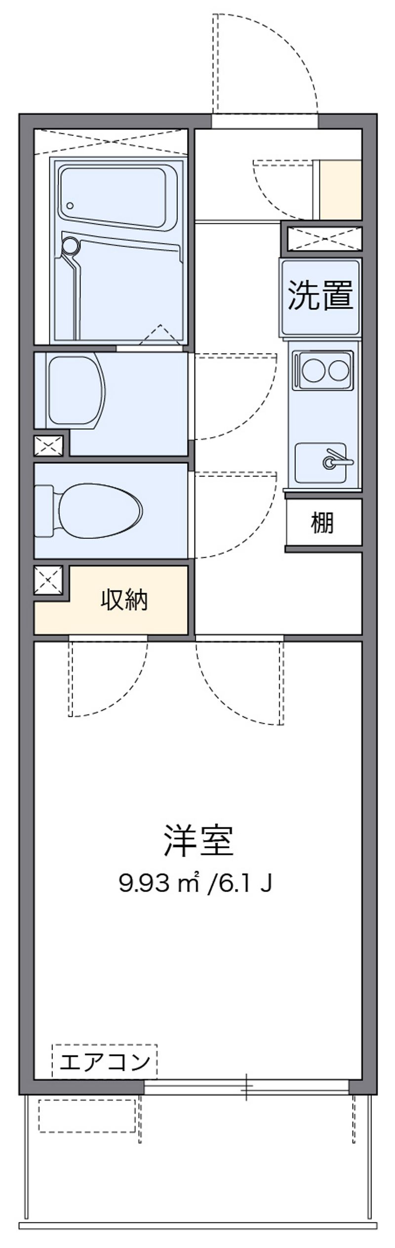 レオネクストスパシオＨＣＹ 間取図