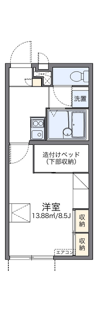 レオパレス桜坂 間取り図