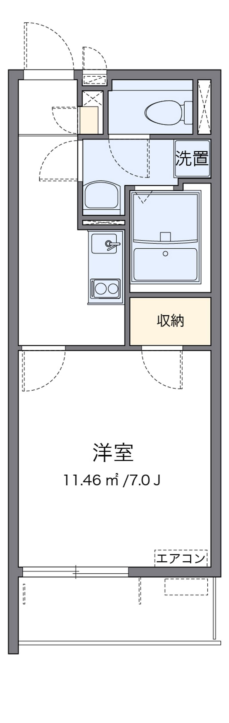 クレイノＺＵＫＡ 間取図