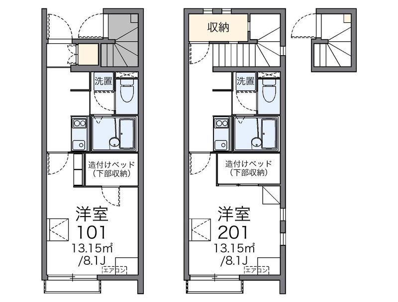 レオネクストエルビエンⅢ 間取図