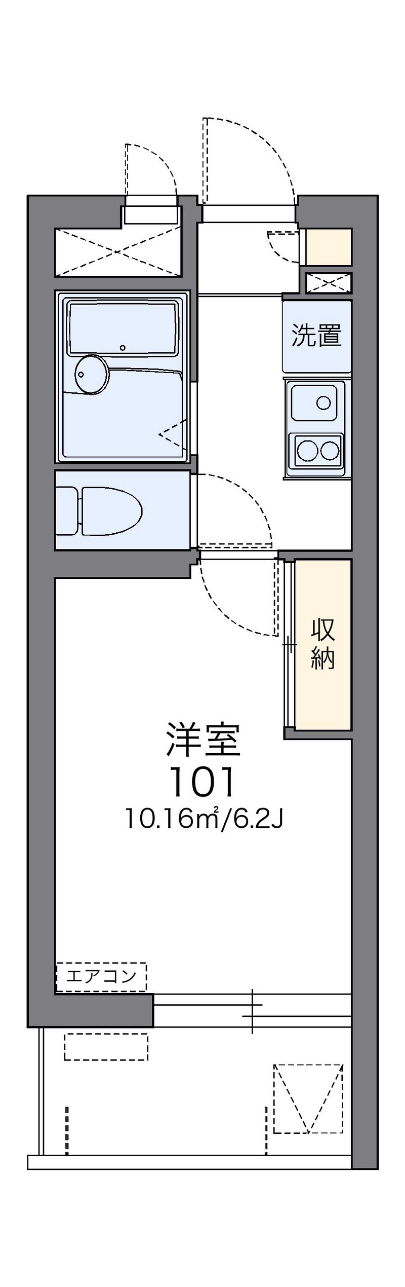 レオパレストリビュート　久米 間取図
