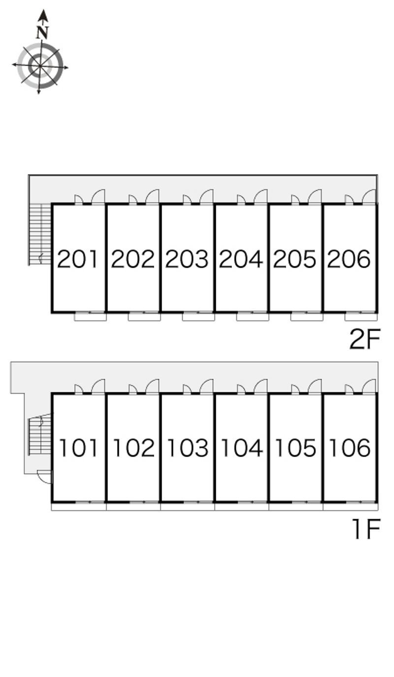 レオパレスアーバンアメニティー 間取り配置図