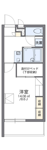 レオパレスアネックスⅠ 間取り図