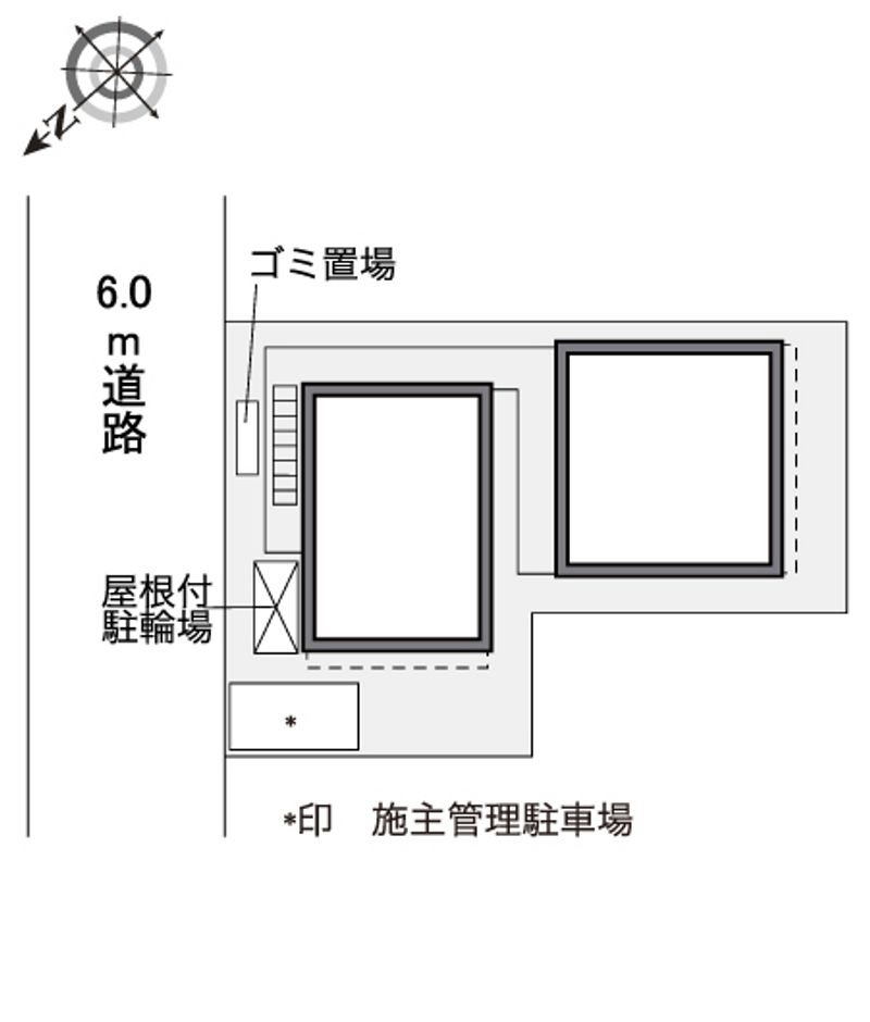レオパレス旭ヶ丘 配置図