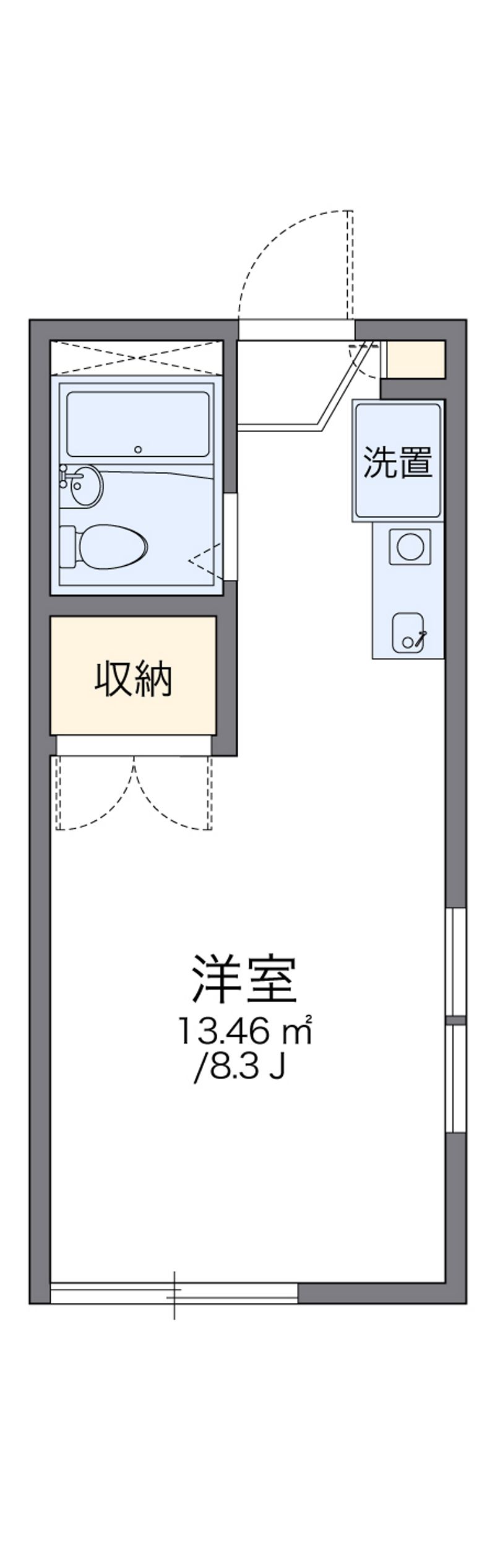 レオパレスリュミエール 間取図
