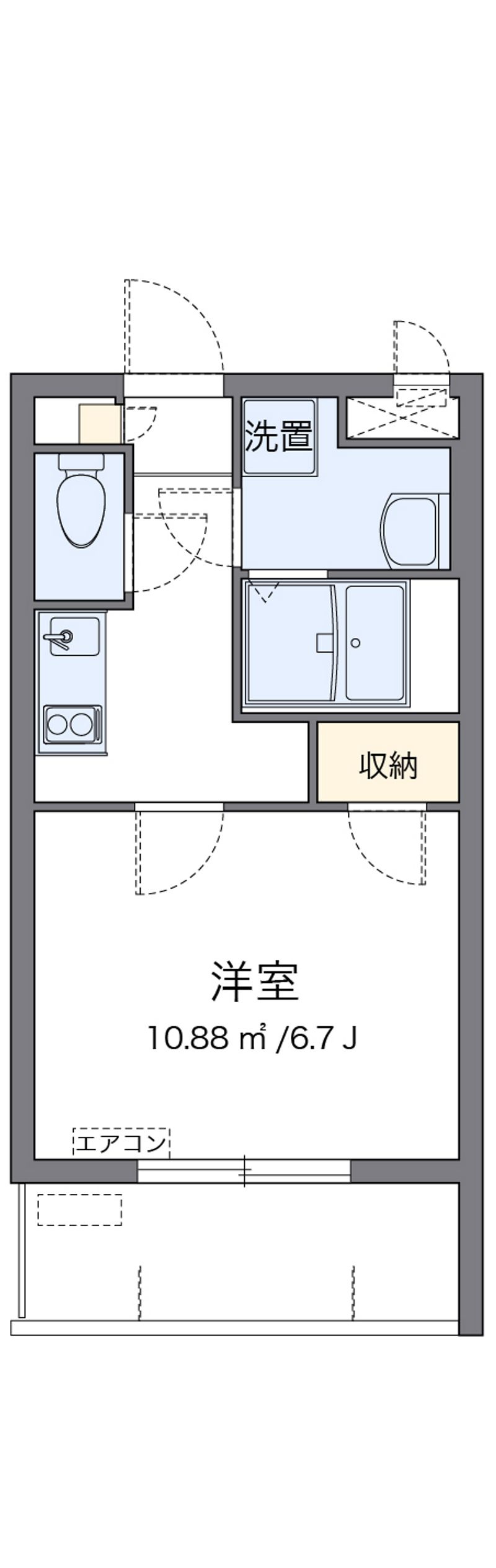 クレイノＫａｎａｇｕｓｕｋｕ 間取図