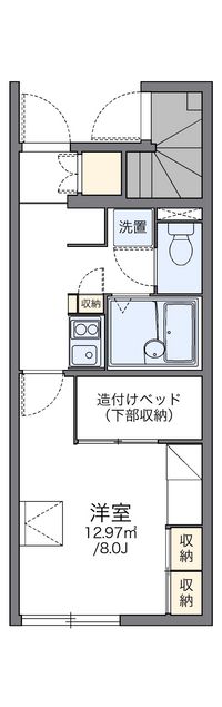 レオパレスメルベーユⅡ 間取り図