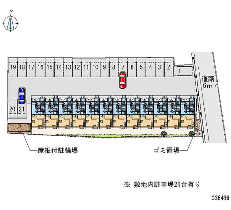 レオパレス昭和町 月極駐車場