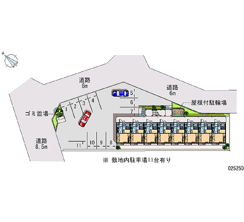 25250月租停車場