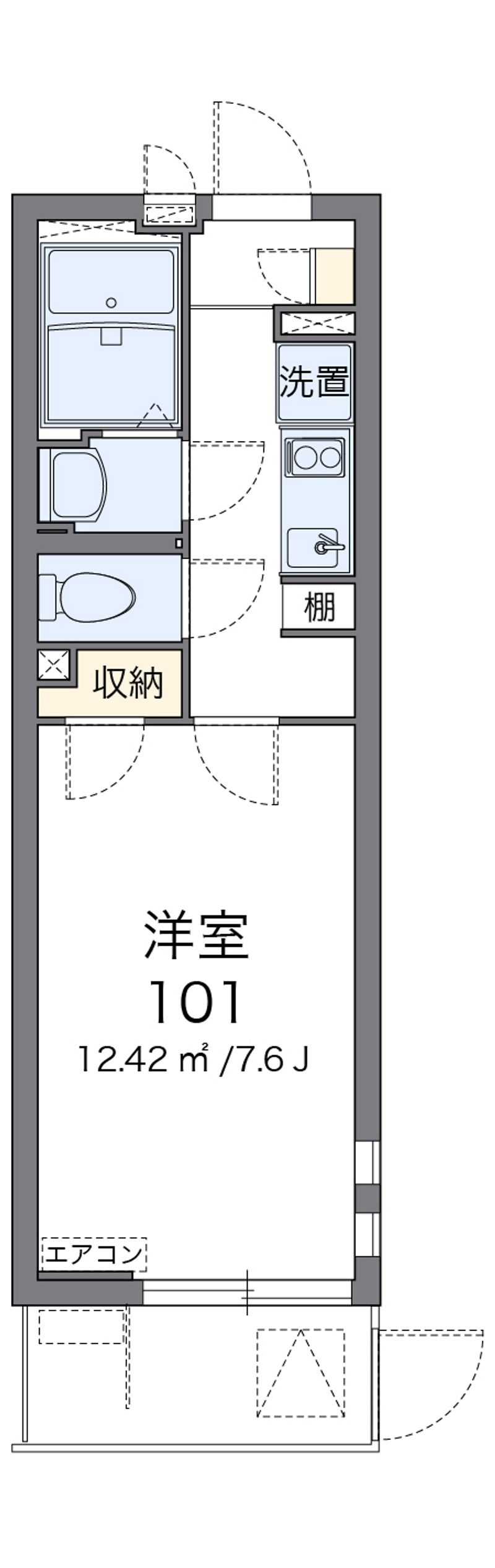 クレイノソラーレ平塚 間取図