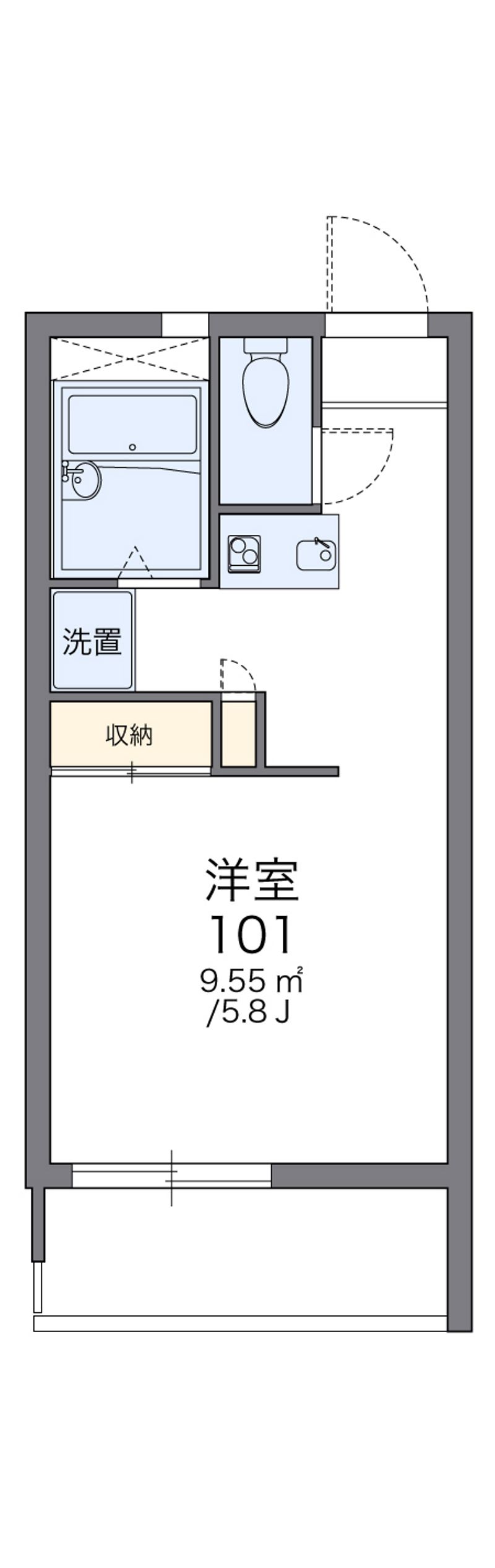 レオパレスラピュタ 間取図