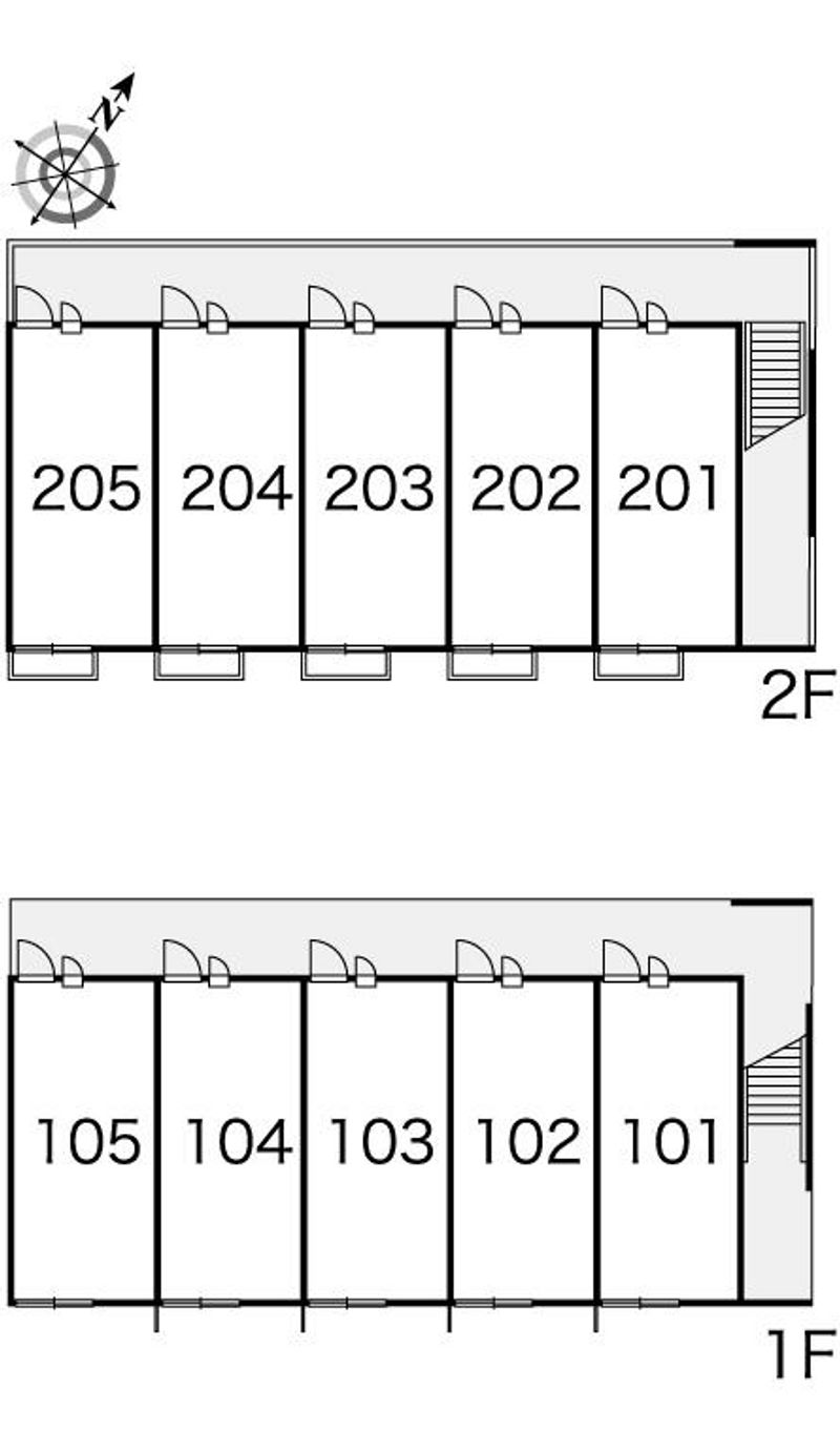 レオパレス清水Ⅱ 間取配置図