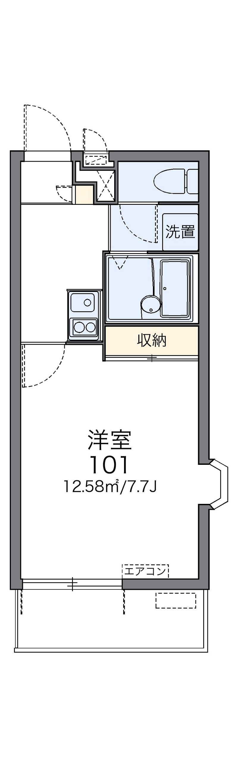 レオパレスカーサドマーニ 間取図