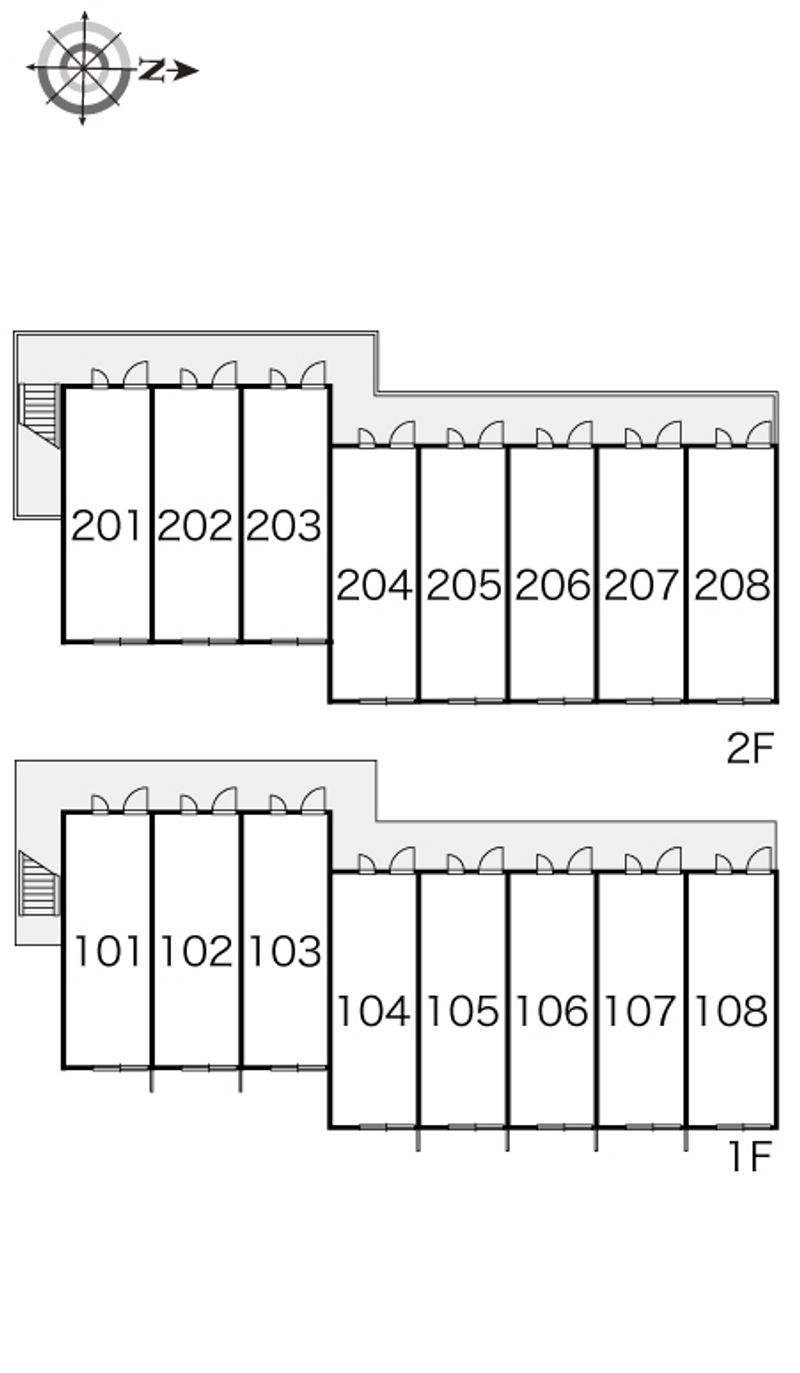 レオパレスアマーユ 間取配置図