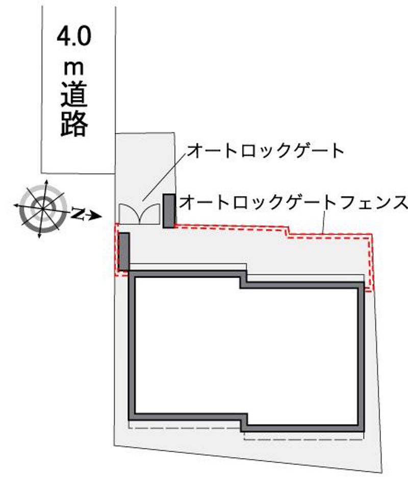 レオパレス代田橋 配置図