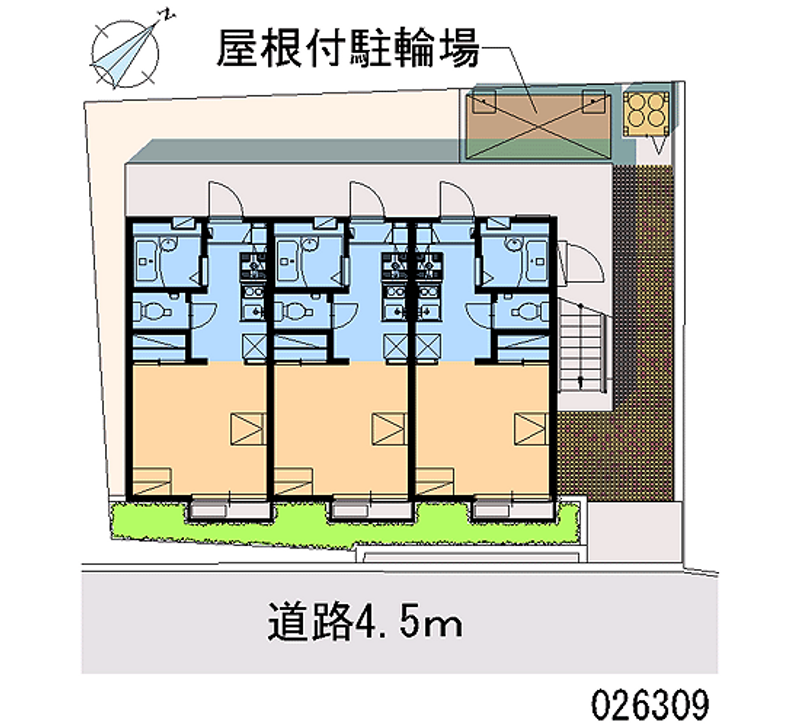 レオパレスメゾン　ド　秋葉 区画図