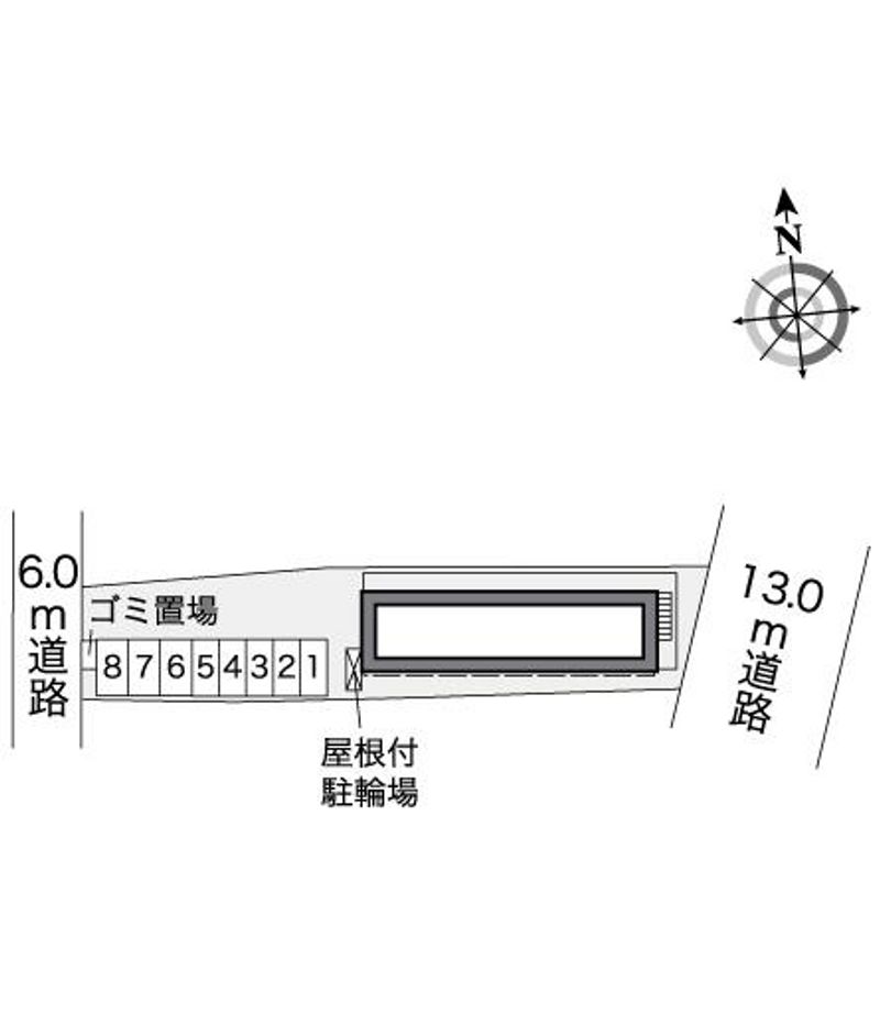 レオパレスエコテラスいこいの里 配置図