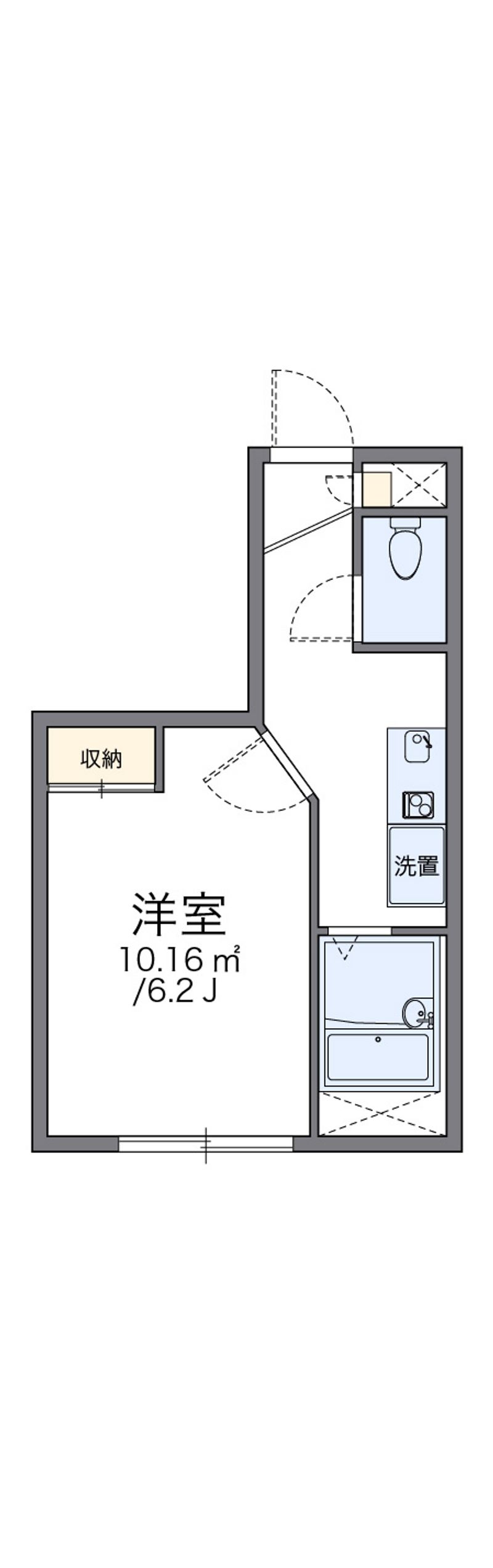 レオパレススターフィールド 間取図