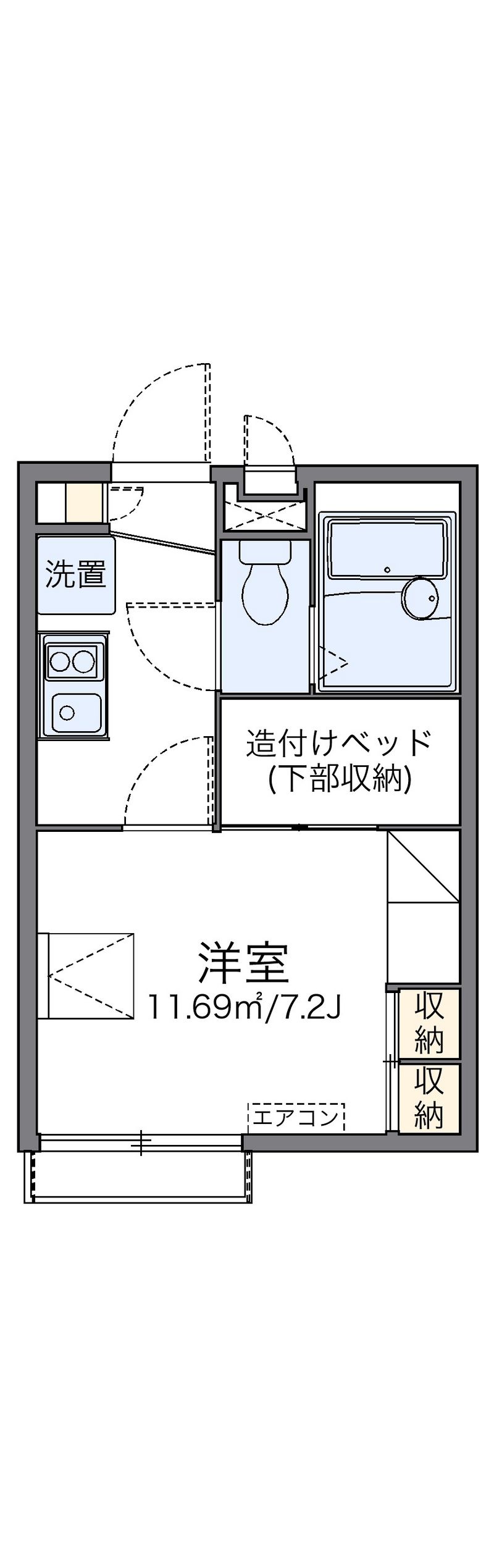 レオパレス櫻根南 間取図