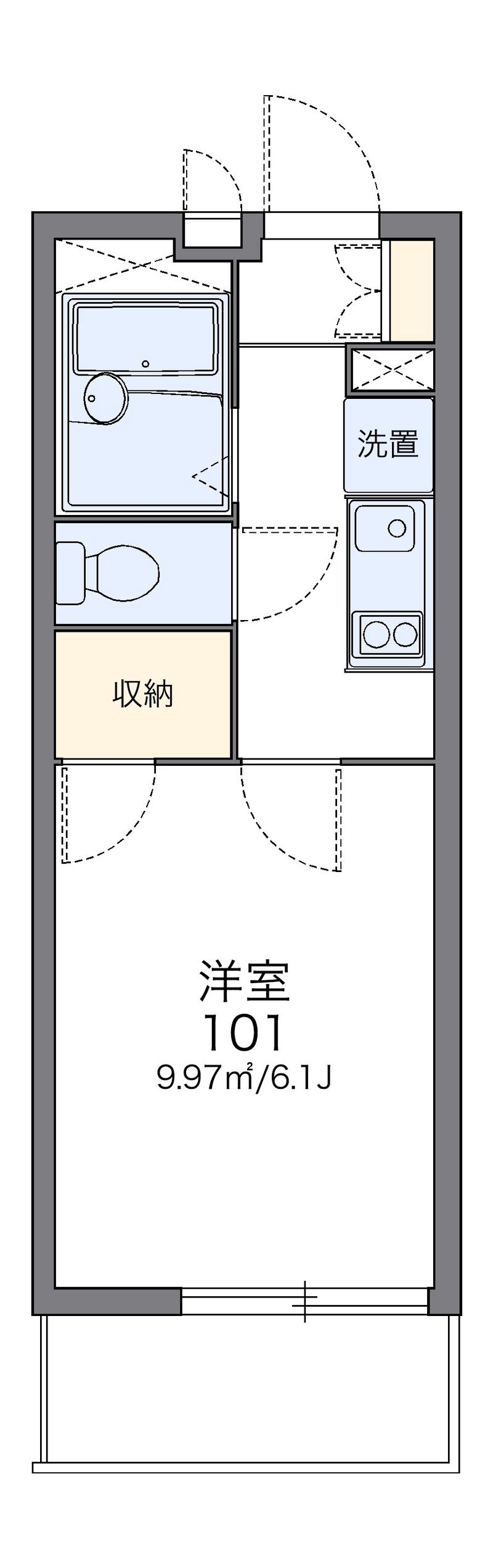 レオパレス純Ⅳ 間取図