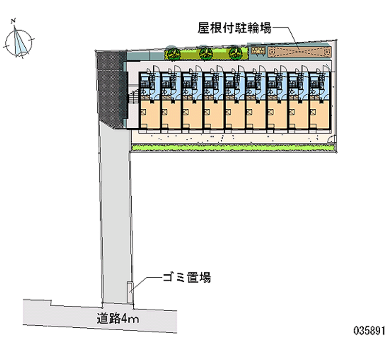レオパレスフォレストⅡ 区画図