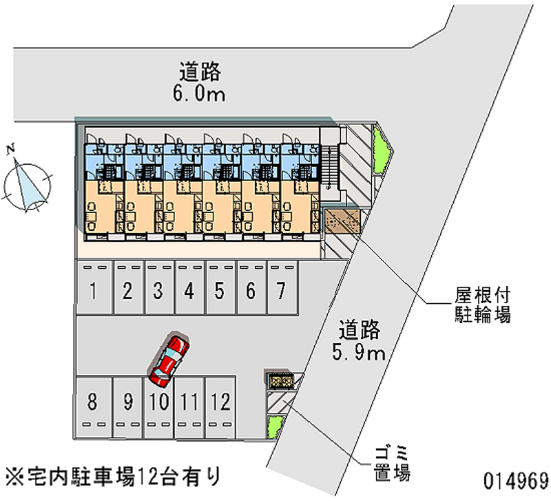 レオパレスアイリス 月極駐車場