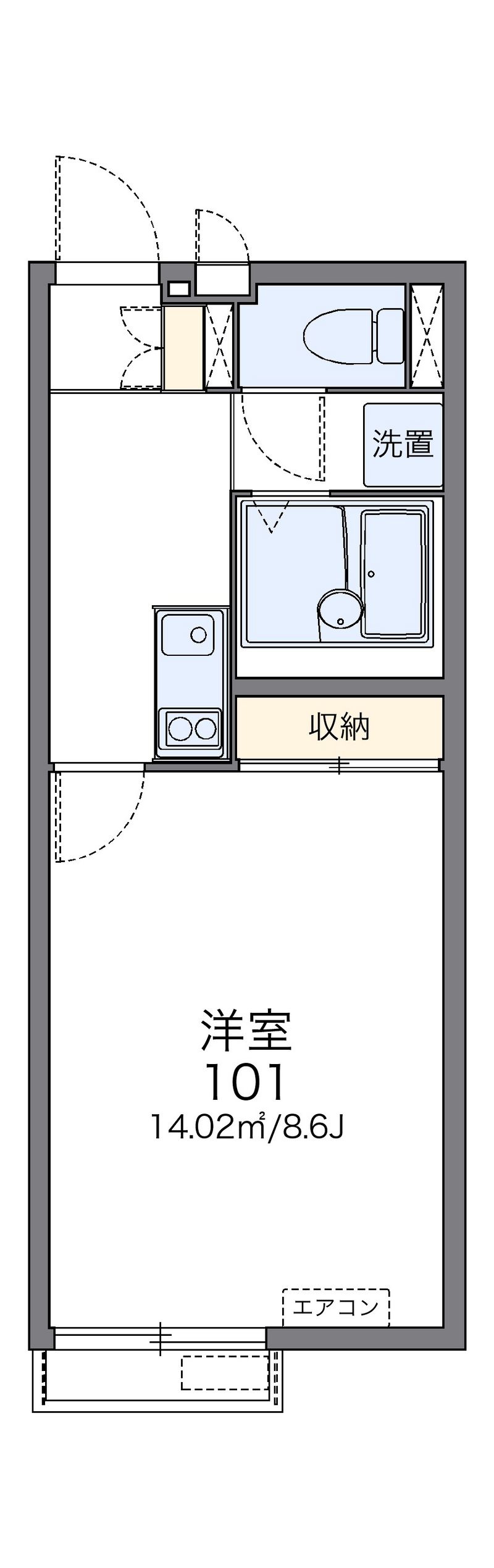 レオネクストセリバテール仁川Ⅱ 間取図