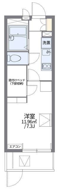 レオパレスちくぜん陣山 間取り図