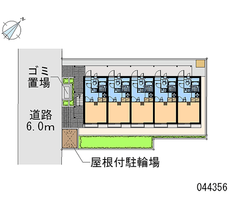 レオパレスウインドコート 区画図