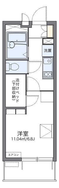 レオパレスハーバーサイドＥ棟 間取り図