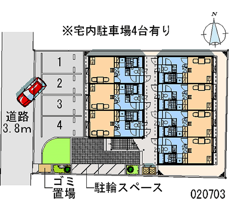 レオパレスｃｕｂｏ 区画図