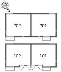レオネクストグランマ　Ｋ　Ⅰ 間取り配置図