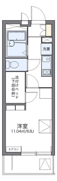 レオパレスルミナスハイム 間取り図