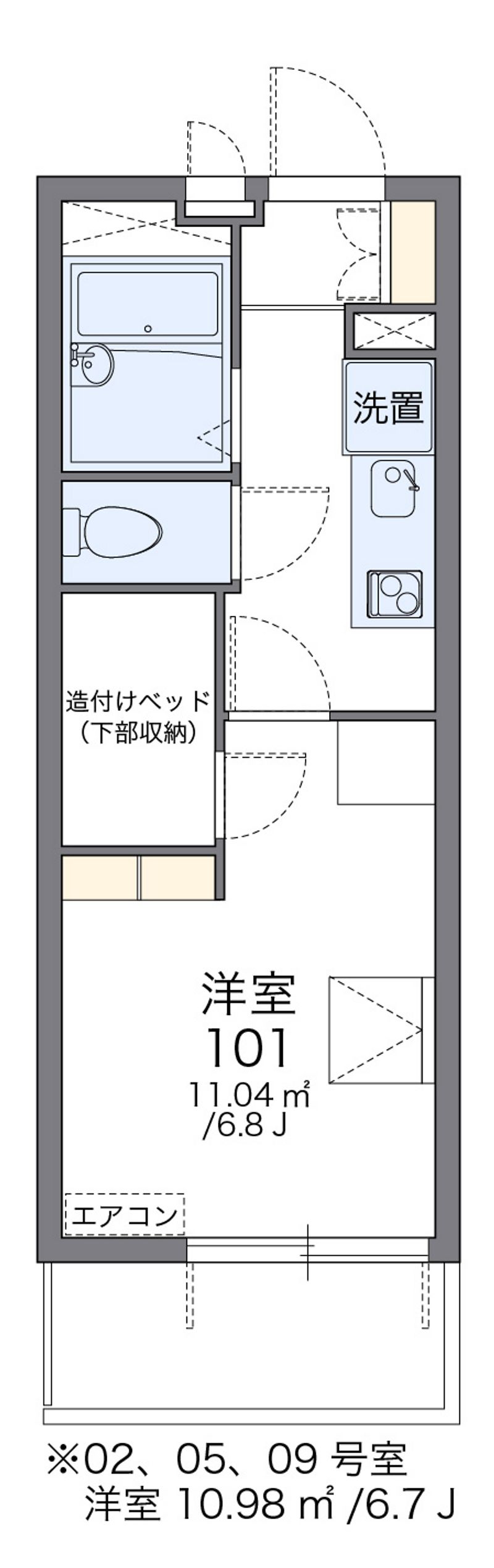 レオパレスＭＩＬＦＯＲＤ 間取図