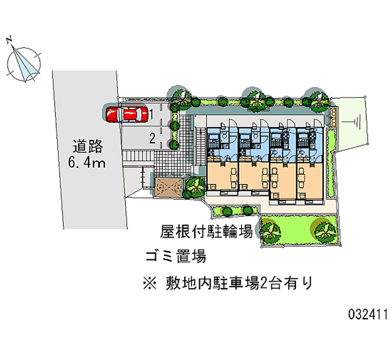 レオパレスビブレ千里山 区画図
