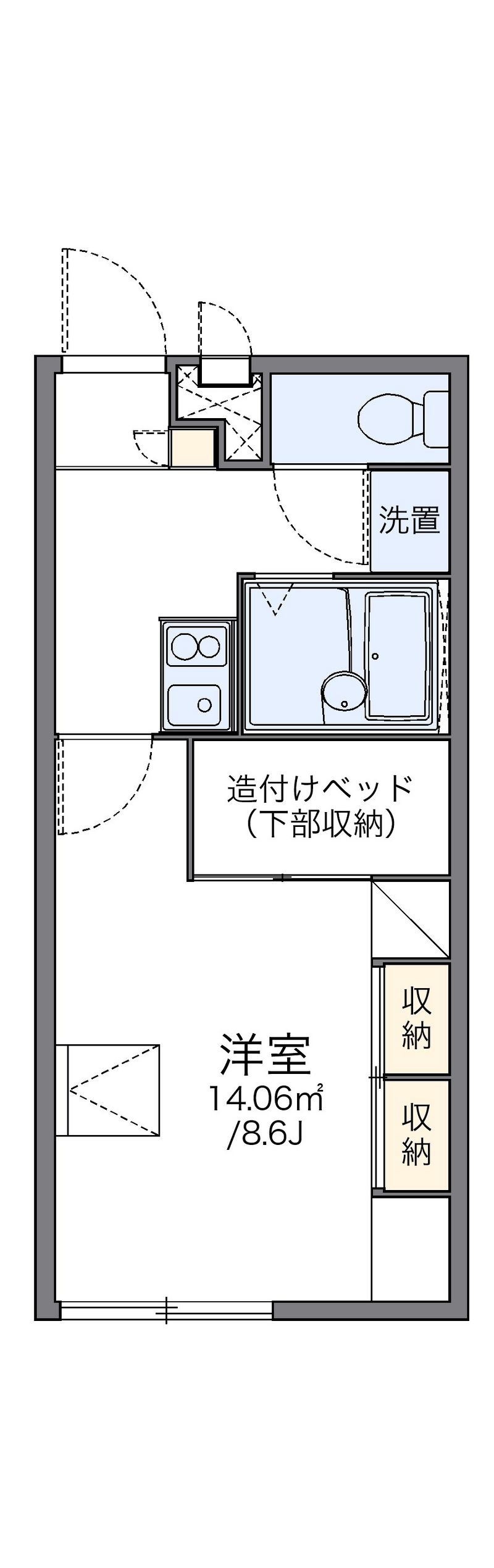 レオパレスすずらん 間取図