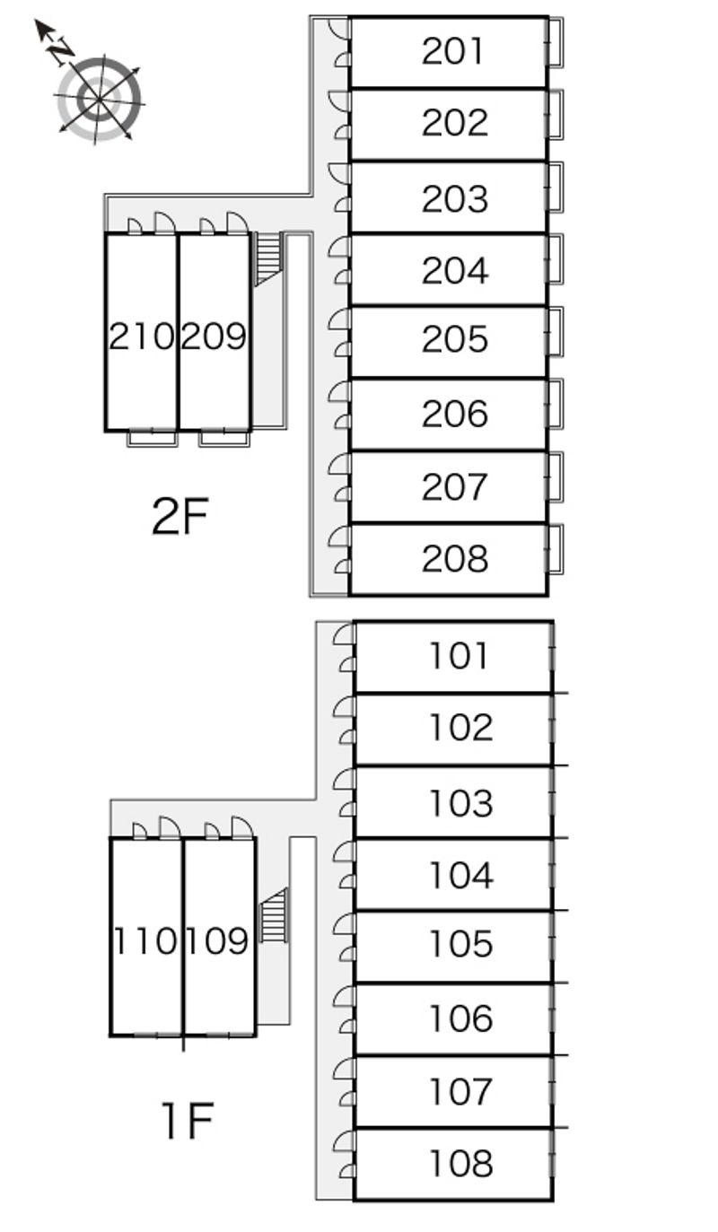 レオパレスＡｐｒｉｃｏｔ 間取配置図